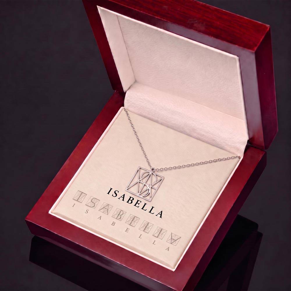Custom Monogram Name Necklace – Your Name, Reimagined