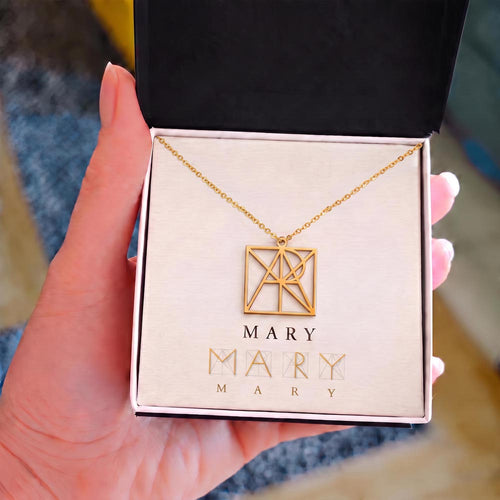 Custom Monogram Name Necklace – Your Name, Reimagined