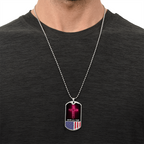 Faith Over Fear Dog Tag Necklace