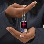 Faith Over Fear Dog Tag Necklace
