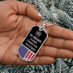 NA The comeback is always stronger than the setback Dog tag necklace