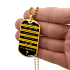 10 Commandments Dog Tag Necklace