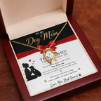 To My Dog Mom - Love Heart Necklace