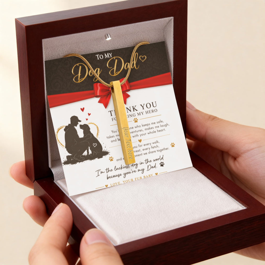 To My Dog Dad Necklace