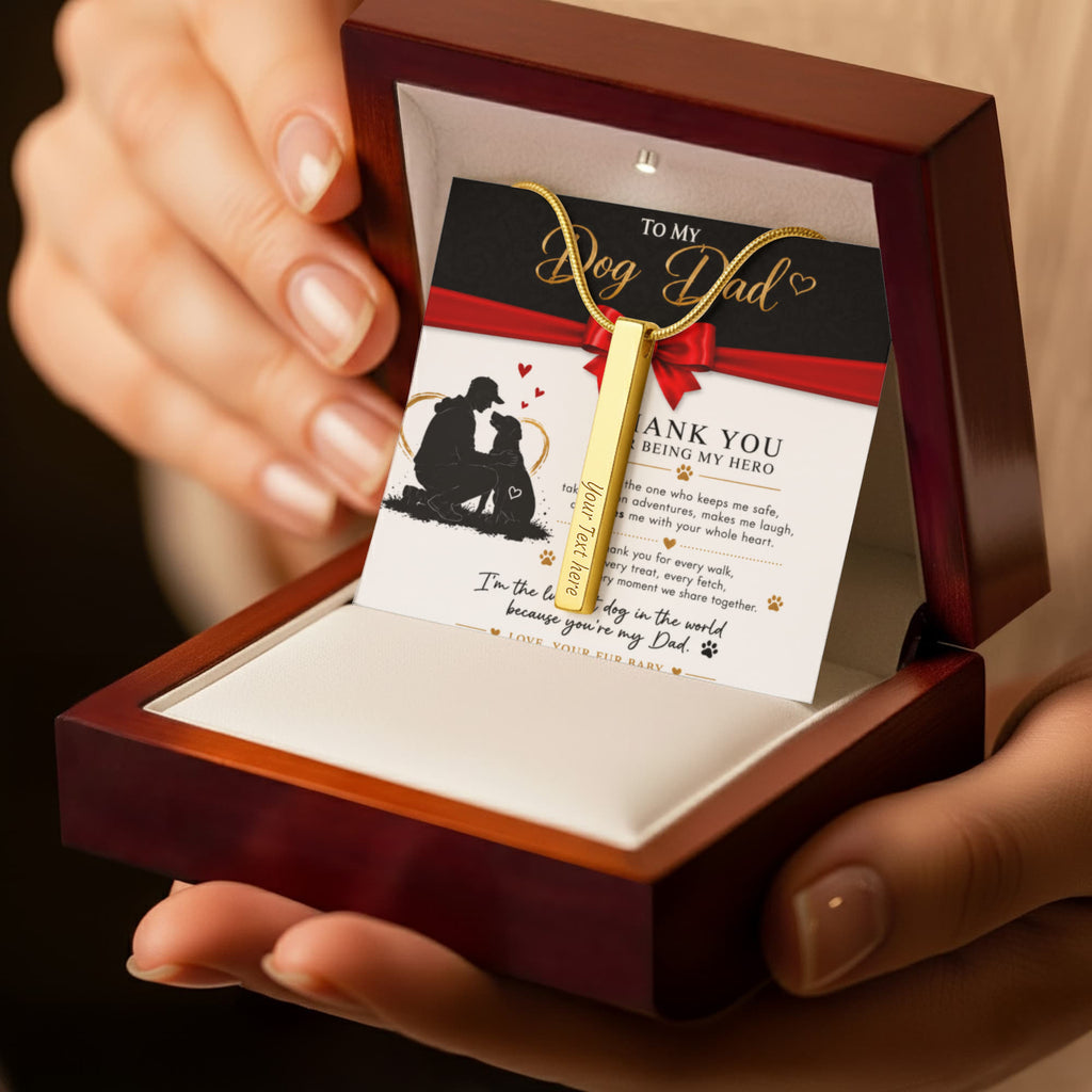 To My Dog Dad Necklace