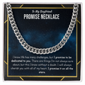 To My Boyfriend Promise Cuban Necklace