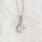 Alluring Beauty Ribbon Necklace for Boyfriend's Mom – Thank You Gift with Heartfelt Message Card