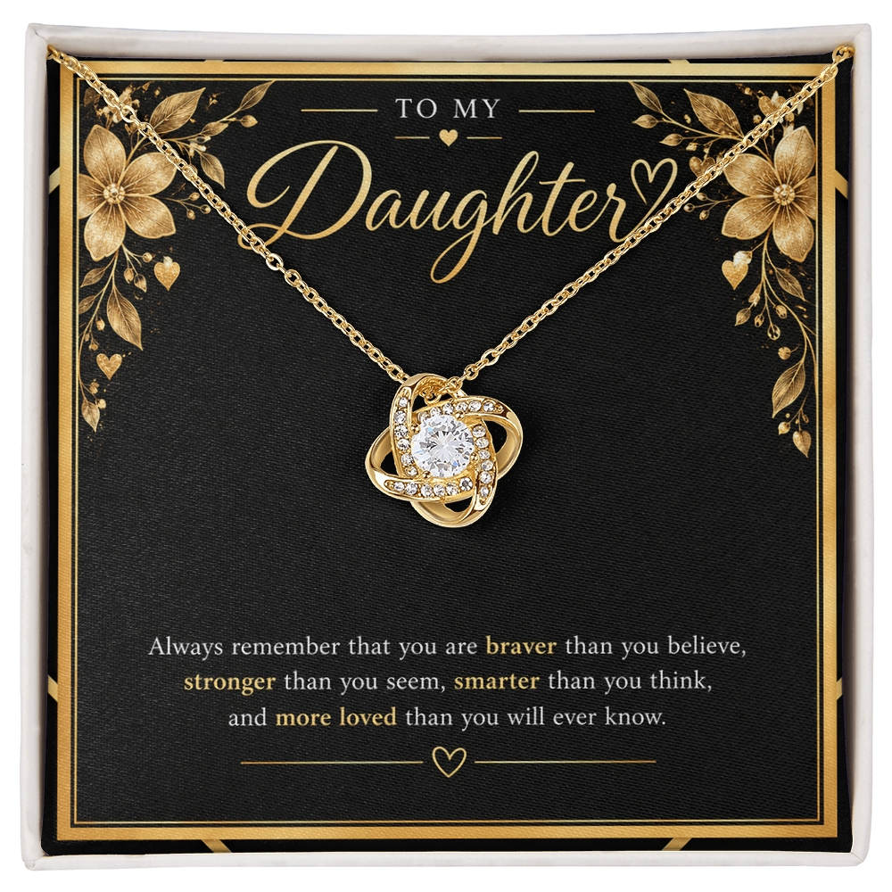 Love Knot Necklace for Daughter – A Meaningful Gift of Love & Strength