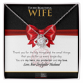 Firefighter To My Wife – Love Knot Necklace