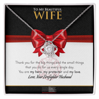 Firefighter To My Wife – Love Knot Necklace