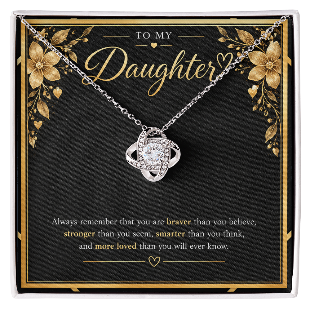 Love Knot Necklace for Daughter – A Meaningful Gift of Love & Strength