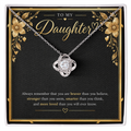Love Knot Necklace for Daughter – A Meaningful Gift of Love & Strength