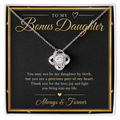 Love Knot Necklace for Bonus Daughter – A Meaningful Gift of Love & Forever