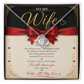 To My Wife Love Knot Necklace – Romantic Gift for Wife | Anniversary, Birthday & Valentine's Day Jewelry