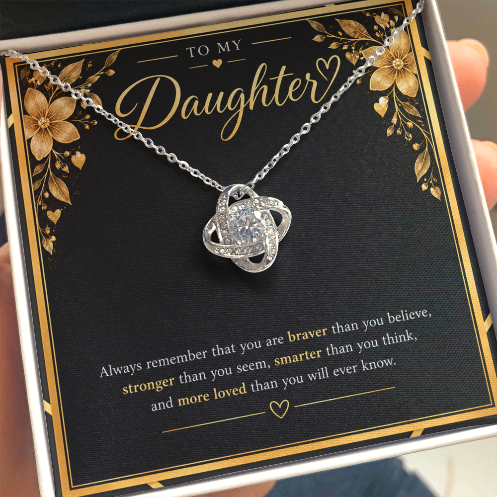 Love Knot Necklace for Daughter – A Meaningful Gift of Love & Strength