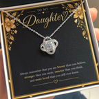 Love Knot Necklace for Daughter – A Meaningful Gift of Love & Strength