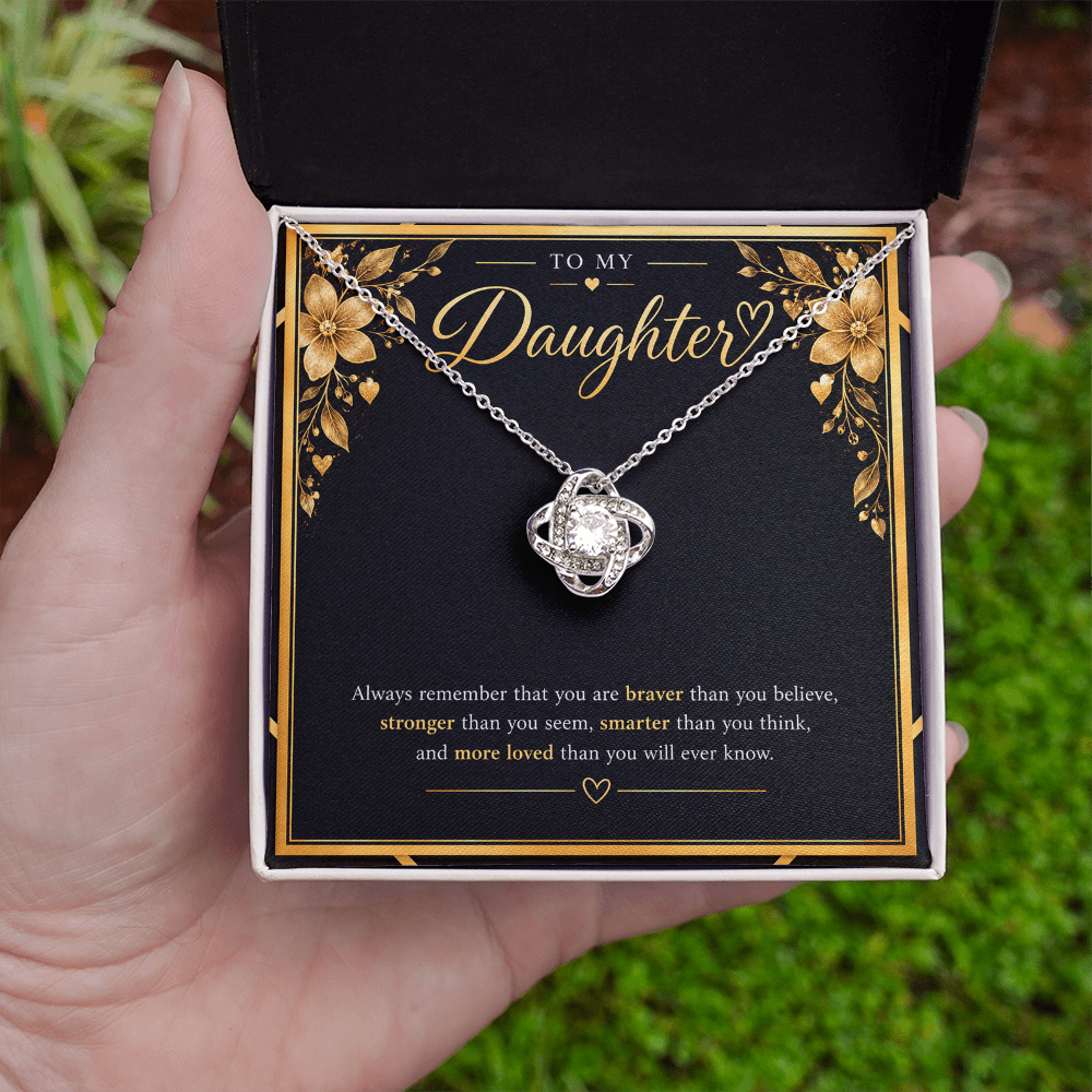 Love Knot Necklace for Daughter – A Meaningful Gift of Love & Strength