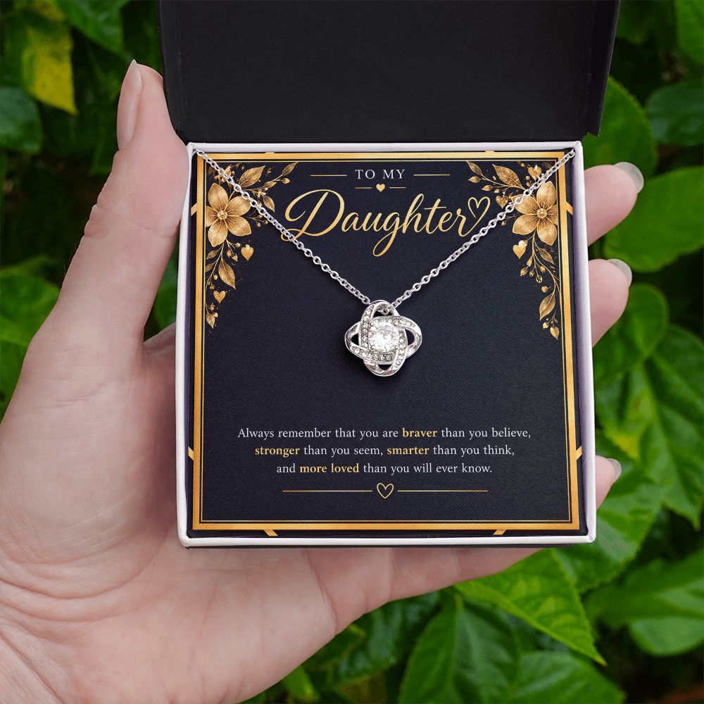 Love Knot Necklace for Daughter – A Meaningful Gift of Love & Strength