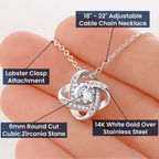 Love Knot Necklace for Granddaughter – Merry Christmas Gift of Love
