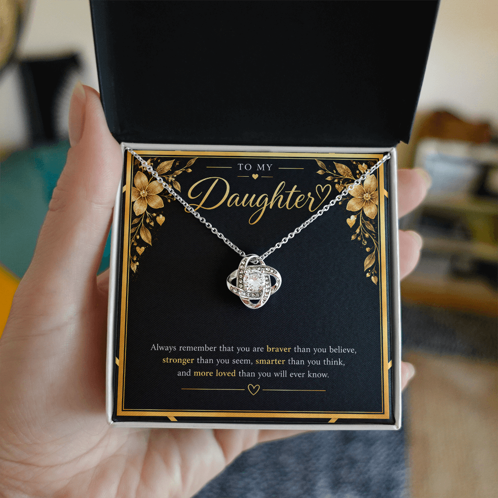 Love Knot Necklace for Daughter – A Meaningful Gift of Love & Strength