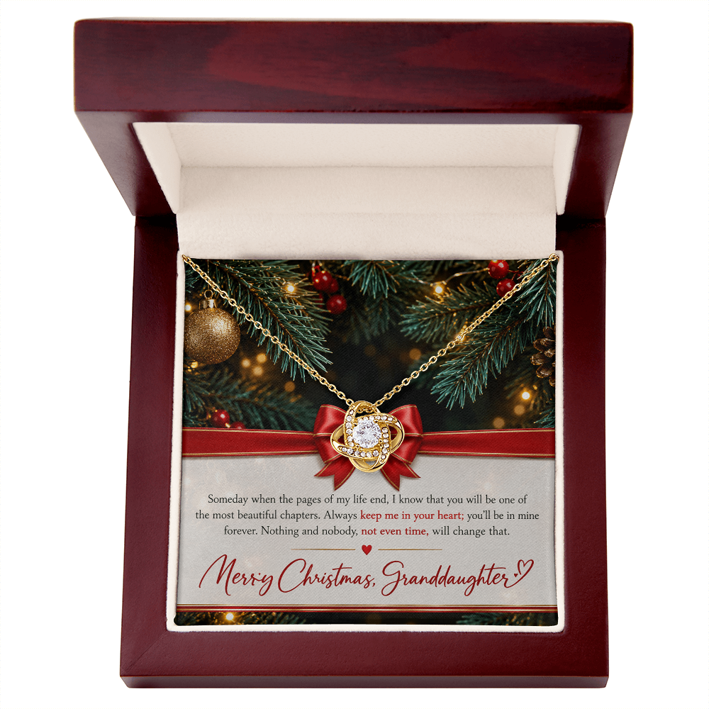 Love Knot Necklace for Granddaughter – Merry Christmas Gift of Love
