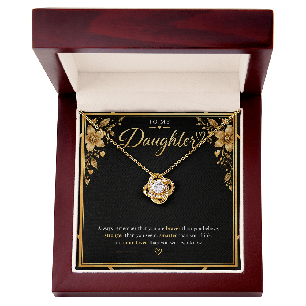 Love Knot Necklace for Daughter – A Meaningful Gift of Love & Strength