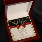 To My Wife Love Knot Necklace – Romantic Gift for Wife | Anniversary, Birthday & Valentine's Day Jewelry