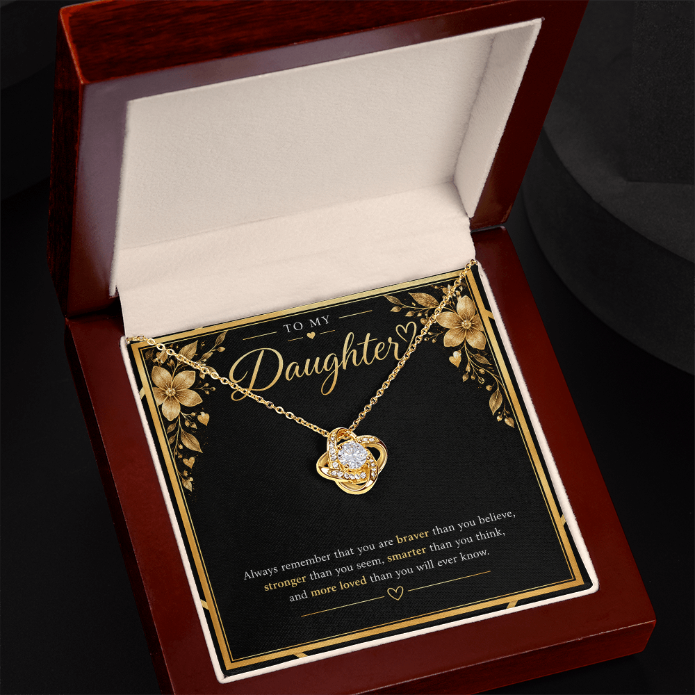 Love Knot Necklace for Daughter – A Meaningful Gift of Love & Strength