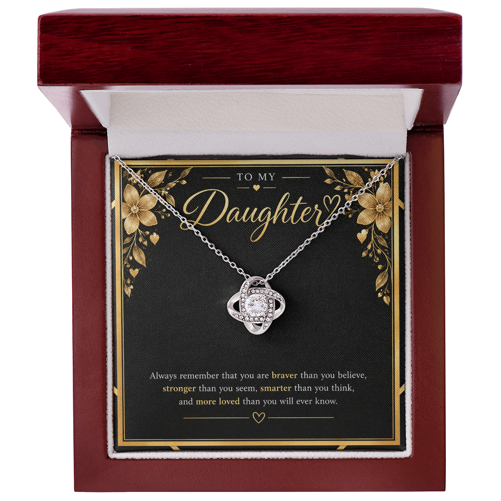 Love Knot Necklace for Daughter – A Meaningful Gift of Love & Strength