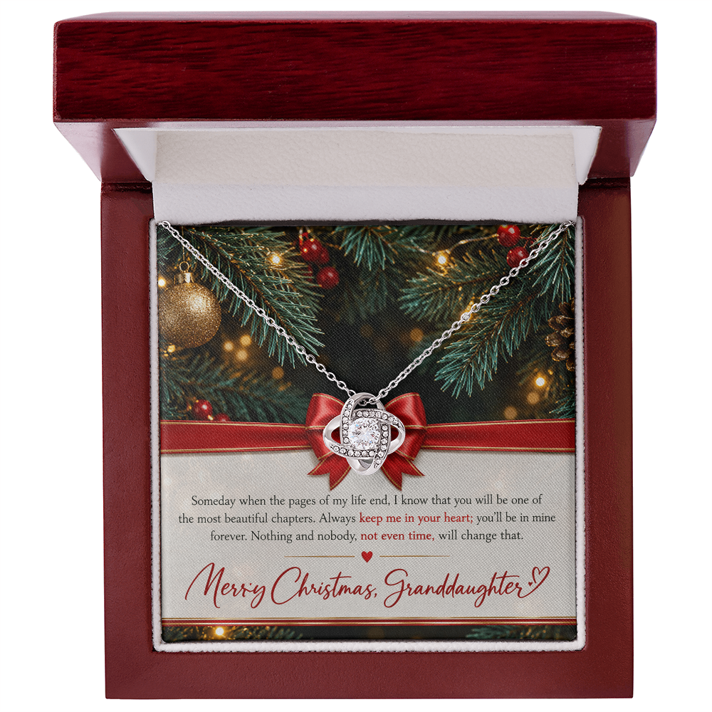 Love Knot Necklace for Granddaughter – Merry Christmas Gift of Love