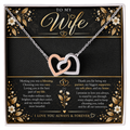Interlocking Hearts Necklace for Wife – A Timeless Symbol of Everlasting Love