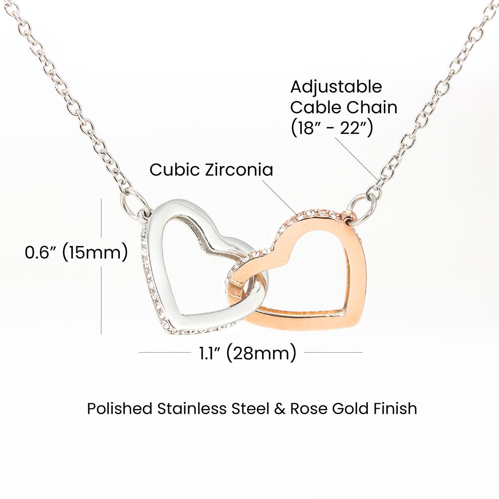 Interlocking Hearts Necklace for Wife – A Timeless Symbol of Everlasting Love