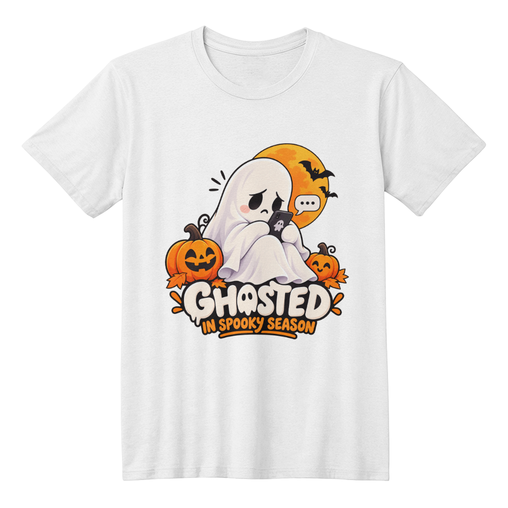 Ghosted in Spooky Season Funny Halloween Ghost Cute Spooky Unisex T-Shirt