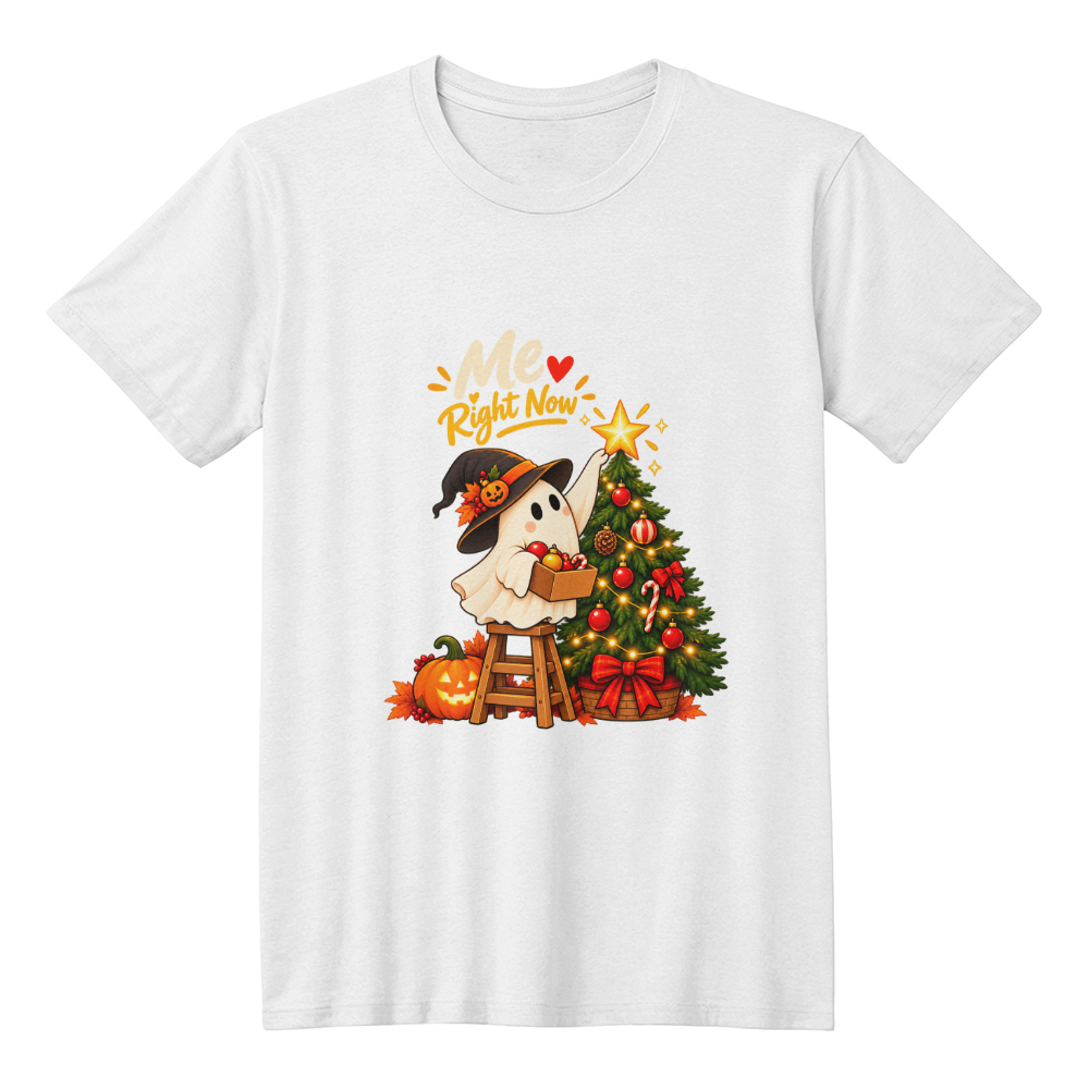 Halloween Night Christmas Decorating Ghost Funny Holiday Unisex adult t-shirt