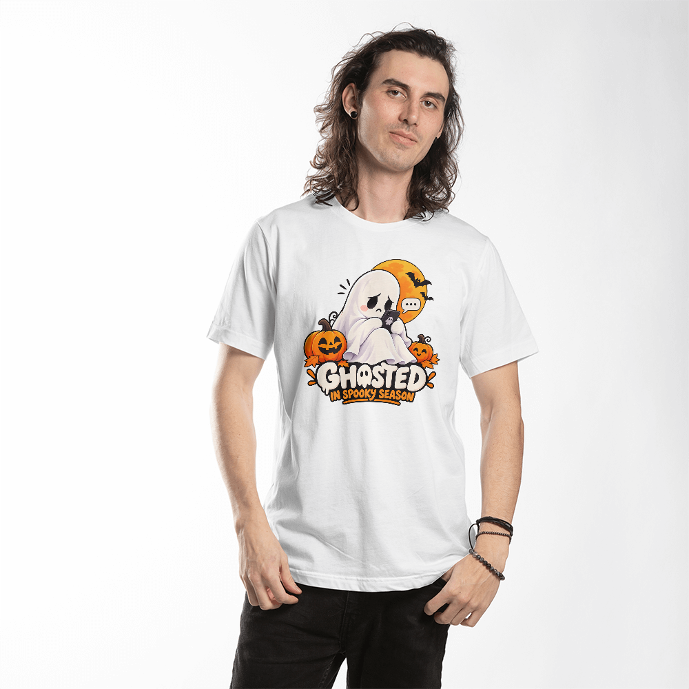 Ghosted in Spooky Season Funny Halloween Ghost Cute Spooky Unisex T-Shirt