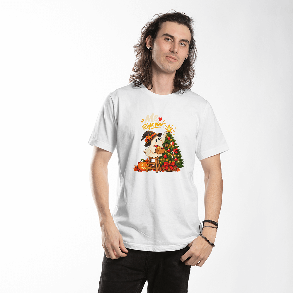 Halloween Night Christmas Decorating Ghost Funny Holiday Unisex adult t-shirt