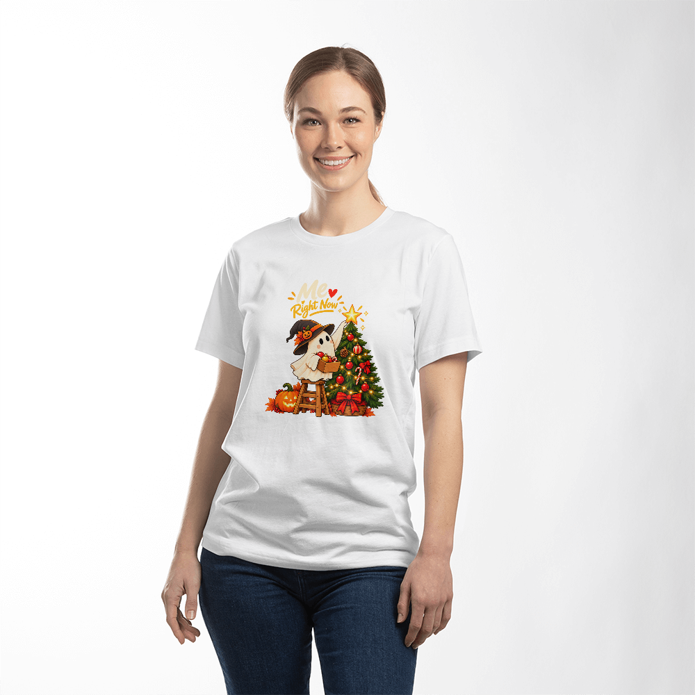 Halloween Night Christmas Decorating Ghost Funny Holiday Unisex adult t-shirt