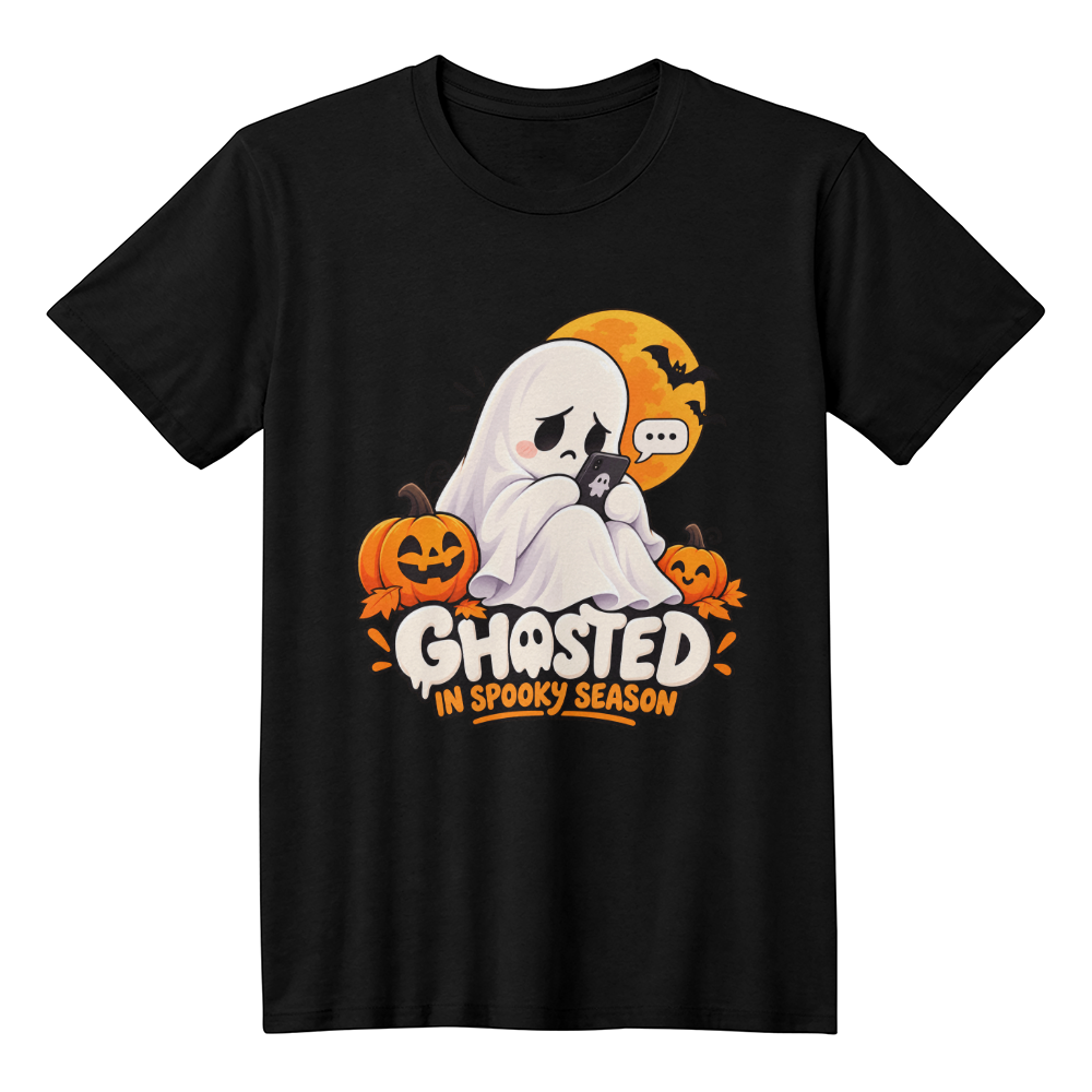 Ghosted in Spooky Season Funny Halloween Ghost Cute Spooky Unisex T-Shirt