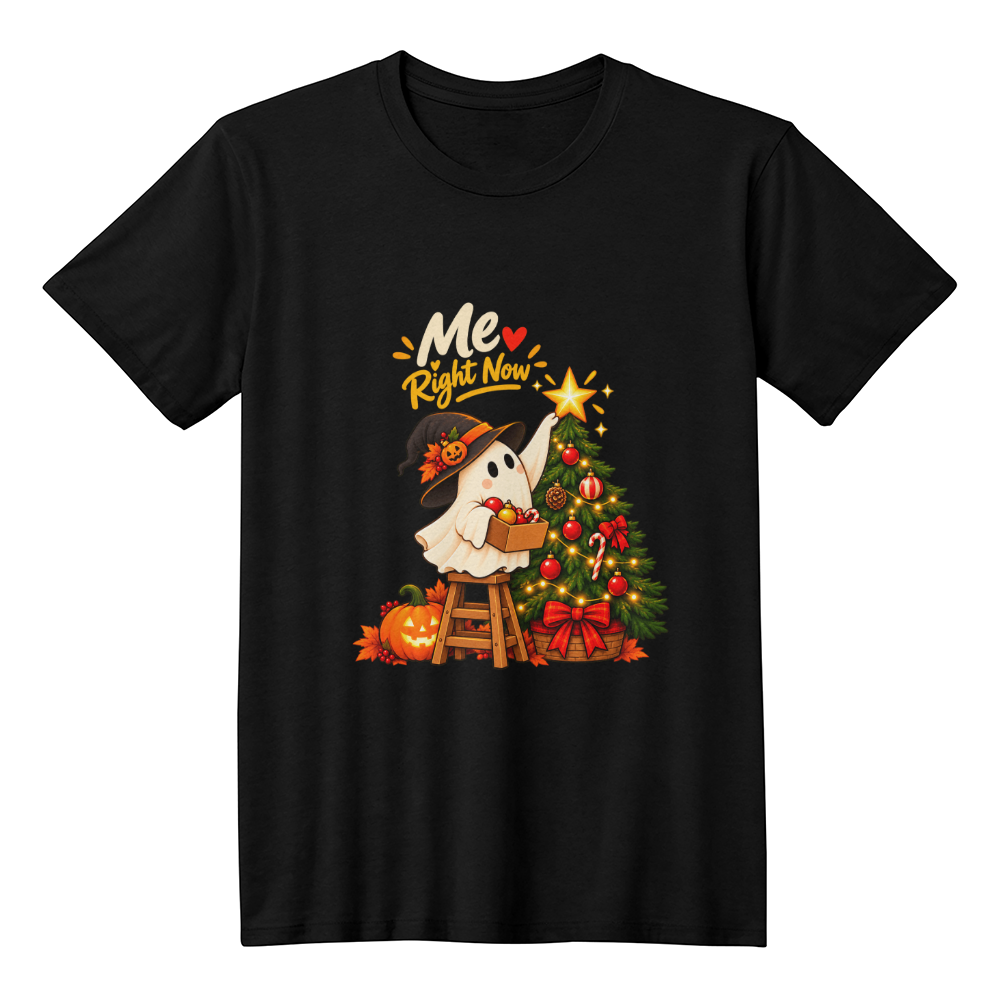 Halloween Night Christmas Decorating Ghost Funny Holiday Unisex adult t-shirt
