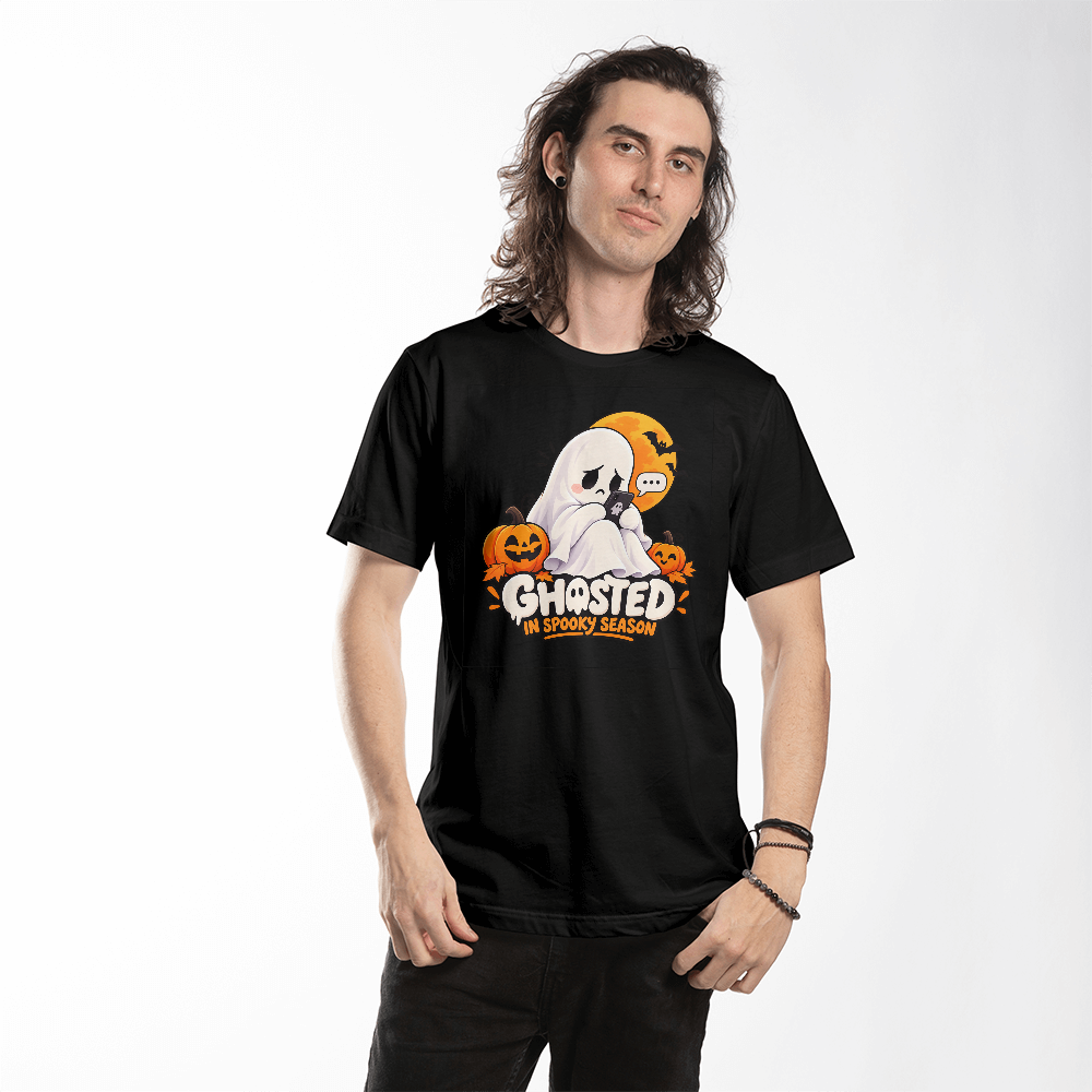 Ghosted in Spooky Season Funny Halloween Ghost Cute Spooky Unisex T-Shirt