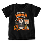 This Is My Human Costume Funny Penguin Halloween Puffin Kids T-Shirt