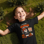 This Is My Human Costume Funny Penguin Halloween Puffin Kids T-Shirt
