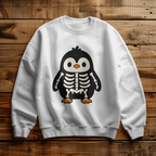 Halloween Skeleton Penguin Cute Spooky Penguin Costume Sweatshirt