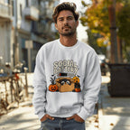 Social Battery 3% Funny Introvert Penguin Unisex Crewneck Sweatshirt