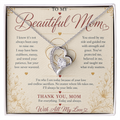 To My Beautiful Mom Necklace – Heartfelt Gift for Mother | Forever Love Necklace