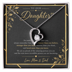Forever Love Necklace for Daughter – A Meaningful Gift from Mom & Dad