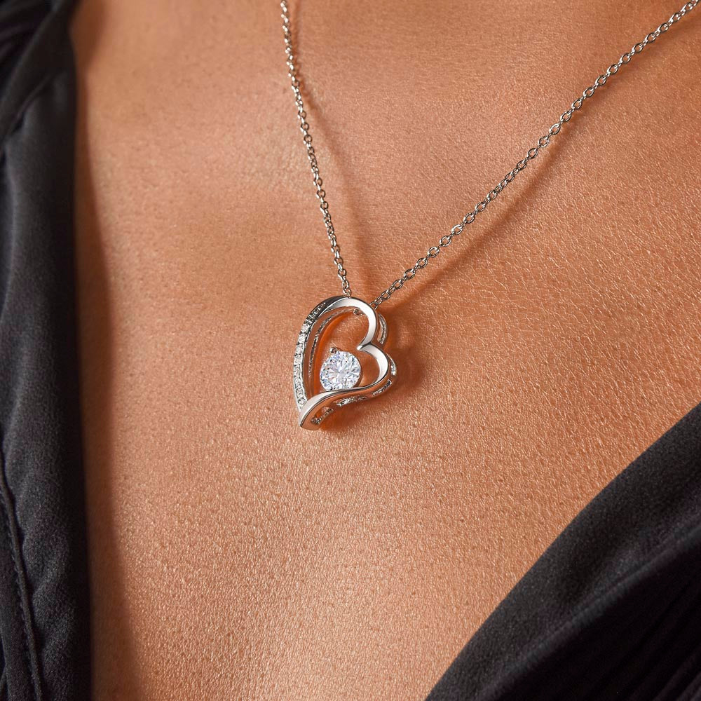 To My Beautiful Mom Necklace – Heartfelt Gift for Mother | Forever Love Necklace