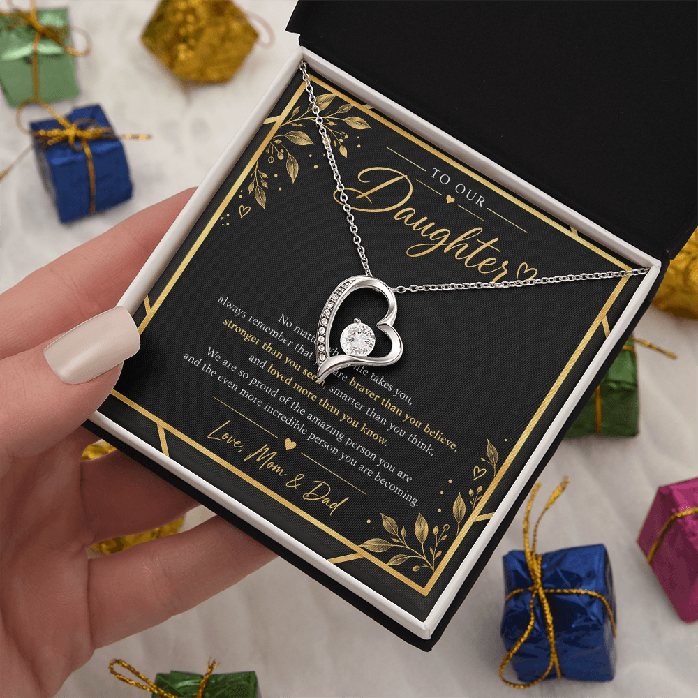 Forever Love Necklace for Daughter – A Meaningful Gift from Mom & Dad