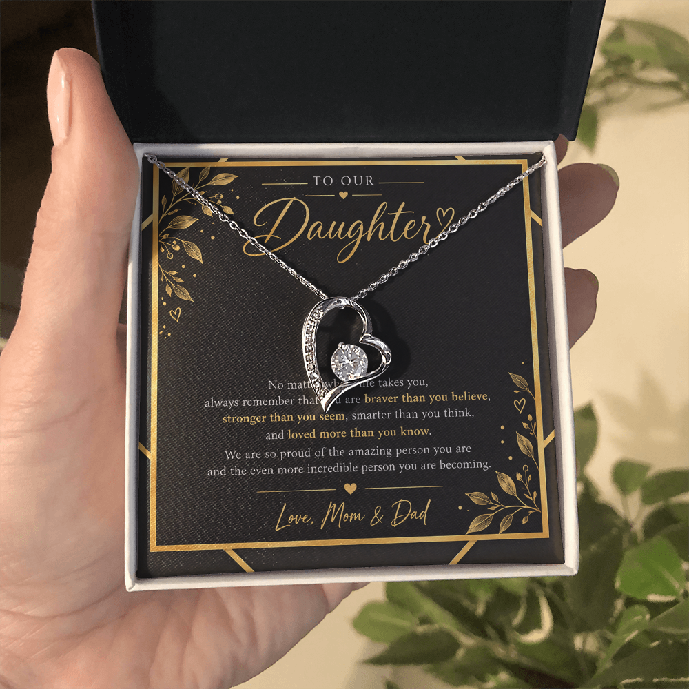 Forever Love Necklace for Daughter – A Meaningful Gift from Mom & Dad