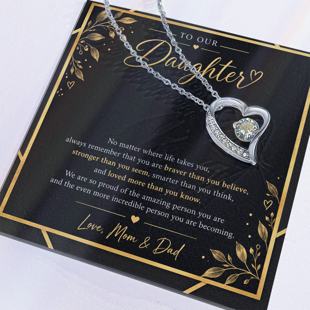 Forever Love Necklace for Daughter – A Meaningful Gift from Mom & Dad